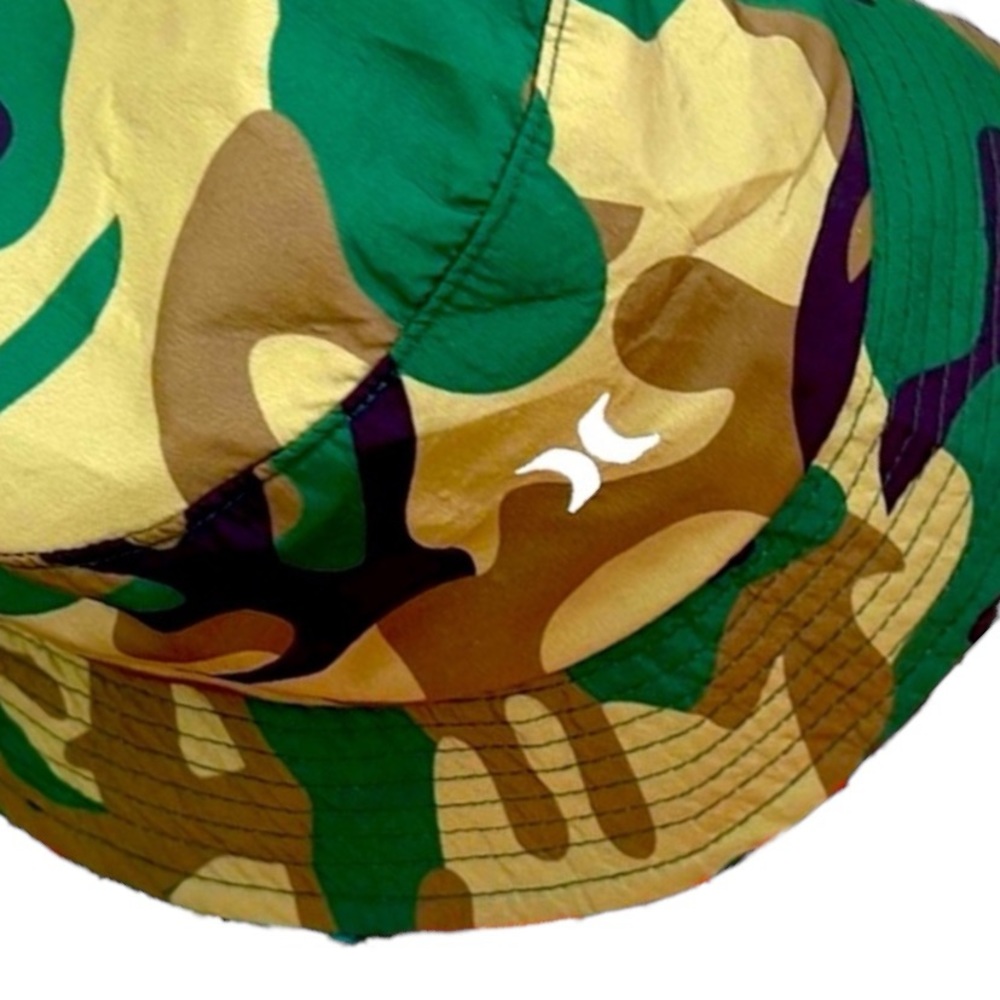🟢HURLEY BUCKET HAT  | Green Camo | Awesome Hat | super cool find - Picture 2 of 16
